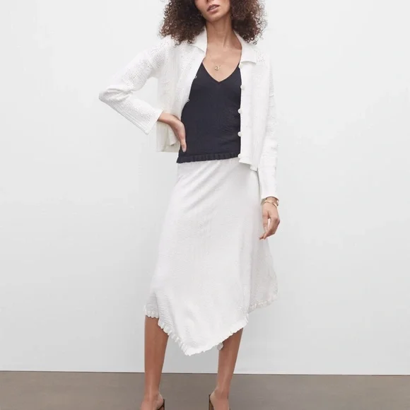 Ruffle Hem Tank - Brand New - NEVER WORN - Black - Picture 4 of 10